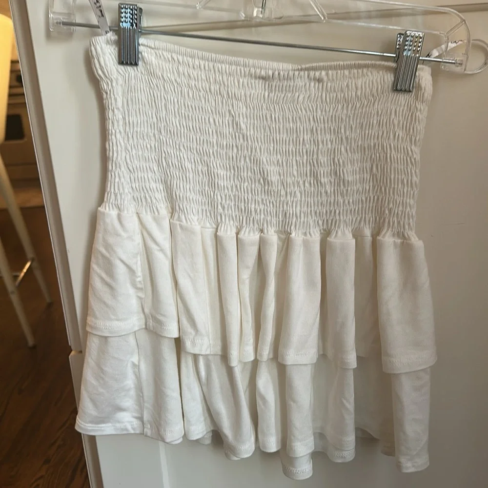White Ruffled Skirt - Picture 4 of 4
